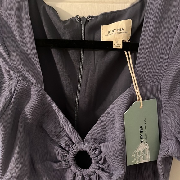 VICI Collection Samantha Puff Sleeve Midi Dress French Blue NWT - Picture 3 of 6